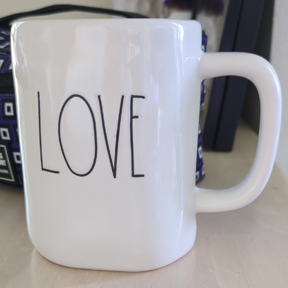 Rae Dunn White Love Mug